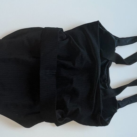 Beach Riot Core Collection Sydney Ribbed One Piece w/ Belt in Black Size Small - Picture 5 of 5